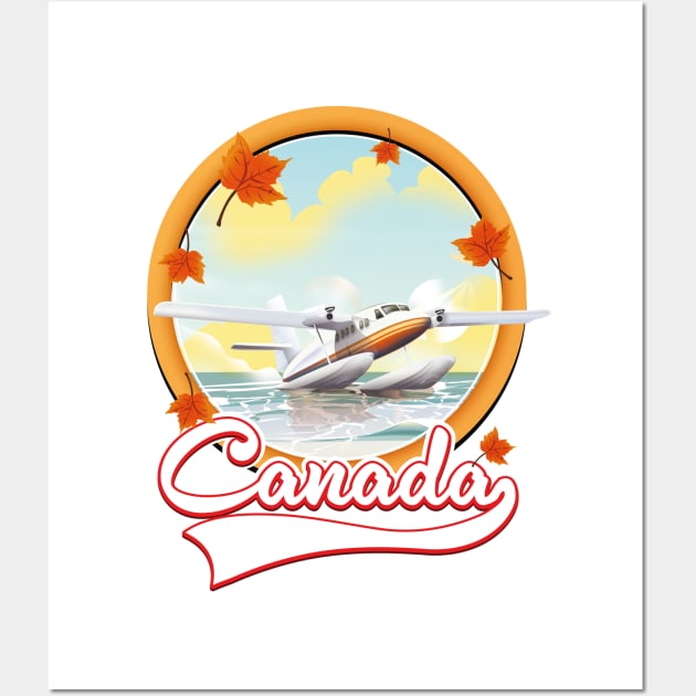 Canada travel logo Wall Art by nickemporium1